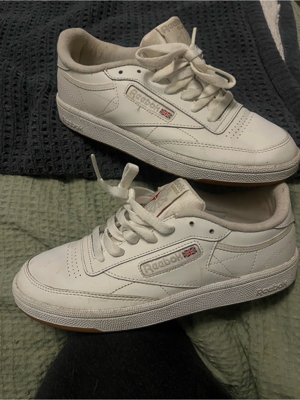 Reebok Club C White Classic Leather Sneakers